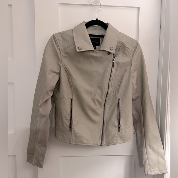 Guess Faux Leather Moto Jacket - Size M - Picture 2 of 5